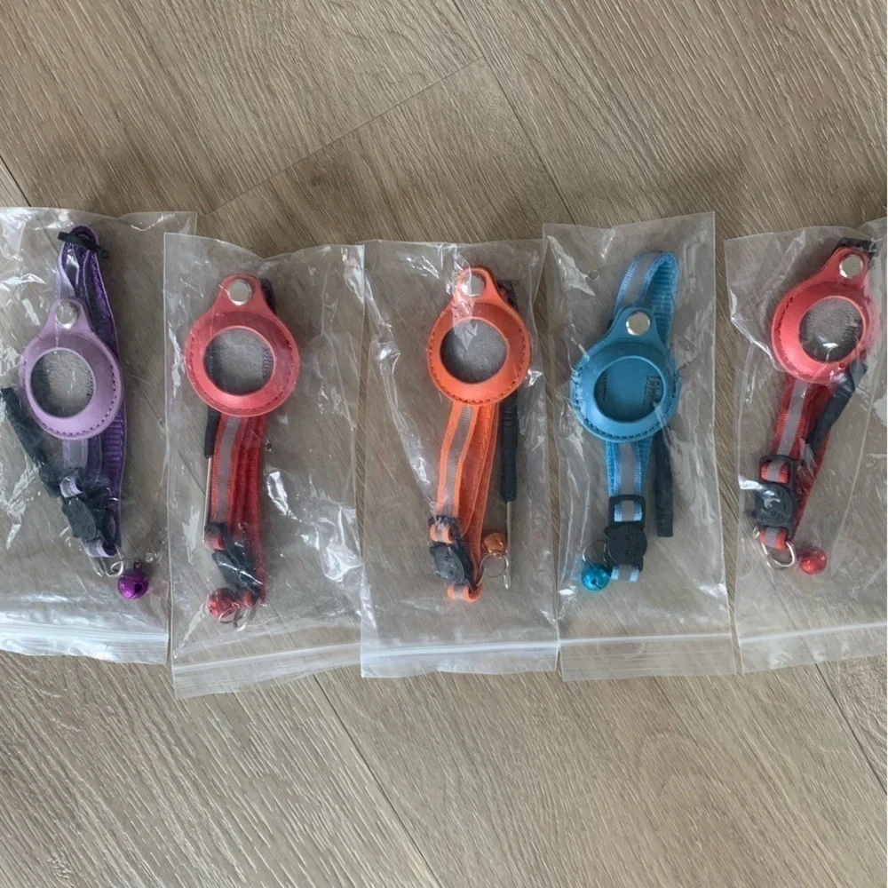 Cat Collar w/Air Tag holder,safety release,reflective, optional bell. - Picture 2 of 12